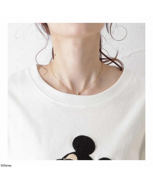 MAC HOUSE(women)(マックハウス（レディース）)/Disney ミッキー / サガラ刺繍Tシャツ 2283－7602/img06