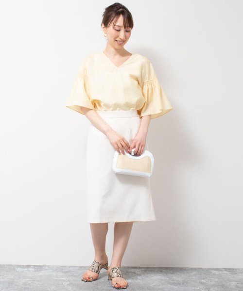 NOLLEY’S sophi(ノーリーズソフィー)/ヴィンテージツイルバック裾フレアースカート/img01