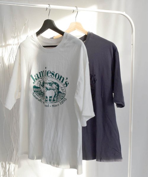 ARGO TOKYO(アルゴトウキョウ)/Jamieson's Logo T－shirt 24025　ロゴT　Tシャツ　白T　コットンT　トップス/img02