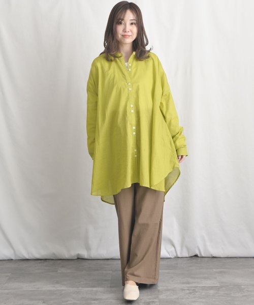 ARGO TOKYO(アルゴトウキョウ)/Cotton Sheer Volume Shirt 23024 コットンシアーボリュームシャツ　コットンシャツ　シアーシャツ　シアーシャツ　シャツ　ブラウス　ト/img07