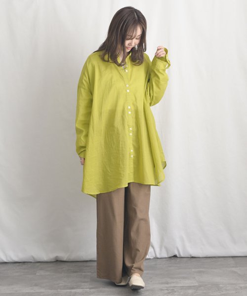 ARGO TOKYO(アルゴトウキョウ)/Cotton Sheer Volume Shirt 23024 コットンシアーボリュームシャツ　コットンシャツ　シアーシャツ　シアーシャツ　シャツ　ブラウス　ト/img10