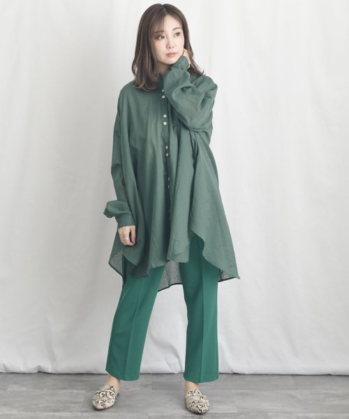 ARGO TOKYO(アルゴトウキョウ)/Cotton Sheer Volume Shirt 23024 コットンシアーボリュームシャツ　コットンシャツ　シアーシャツ　シアーシャツ　シャツ　ブラウス　ト/img17