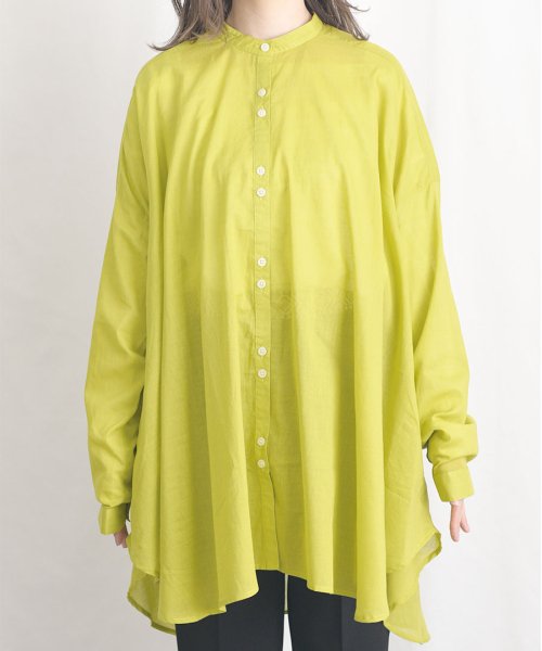 ARGO TOKYO(アルゴトウキョウ)/Cotton Sheer Volume Shirt 23024 コットンシアーボリュームシャツ　コットンシャツ　シアーシャツ　シアーシャツ　シャツ　ブラウス　ト/img32