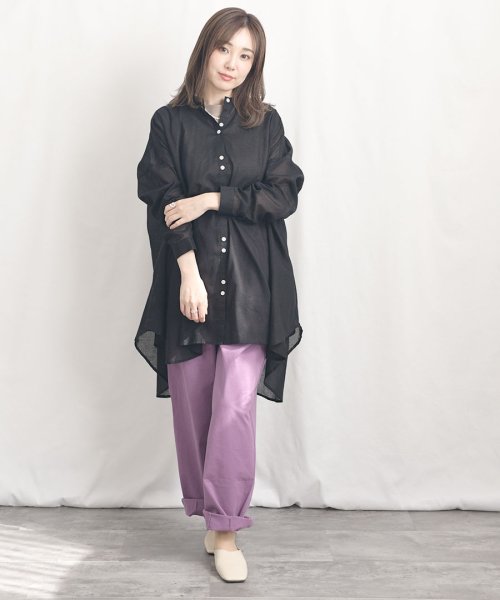 ARGO TOKYO(アルゴトウキョウ)/Cotton Sheer Volume Shirt 23024 コットンシアーボリュームシャツ　コットンシャツ　シアーシャツ　シアーシャツ　シャツ　ブラウス　ト/img39