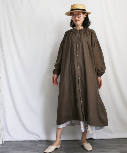 ARGO TOKYO(アルゴトウキョウ)/※2022版※Cotton Sheer Volume Shirt Onepiece 2902401 コットンシアーボリュームシャツワンピース　シャツワンピース　/img10