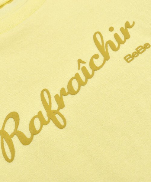 BeBe(ベベ)/コットン USA フリル 袖 ロゴ プリント Tシャツ (90~150cm)/img14