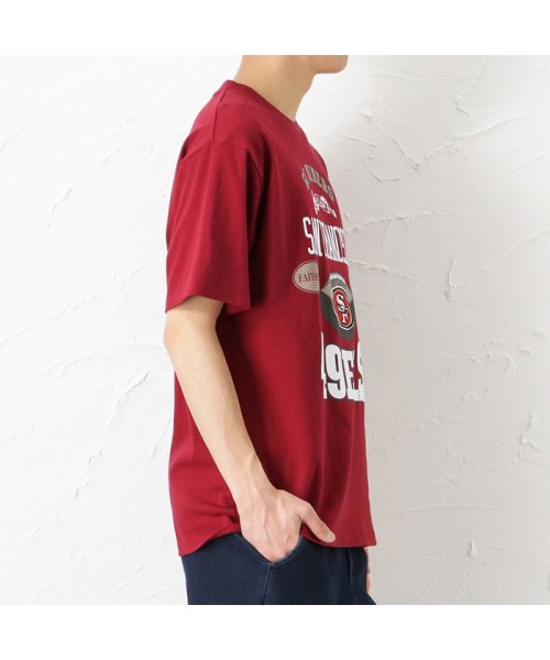 MAC HOUSE(men)(マックハウス（メンズ）)/NFL ナショナル フットボール リーグ San Francisco 49ers ロゴプリントコットン半袖Tシャツ S50366BM/img02