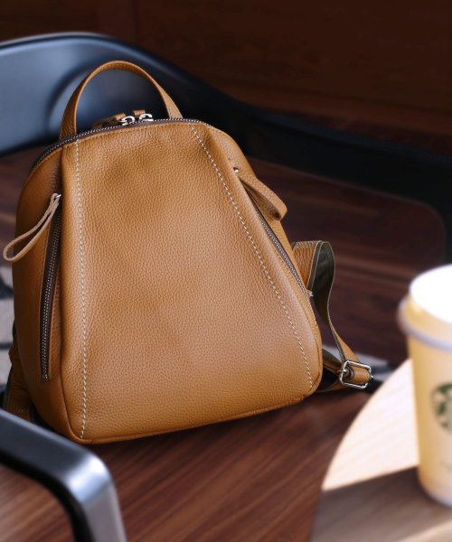 [Jamale]牛革レザーリュック日本製 