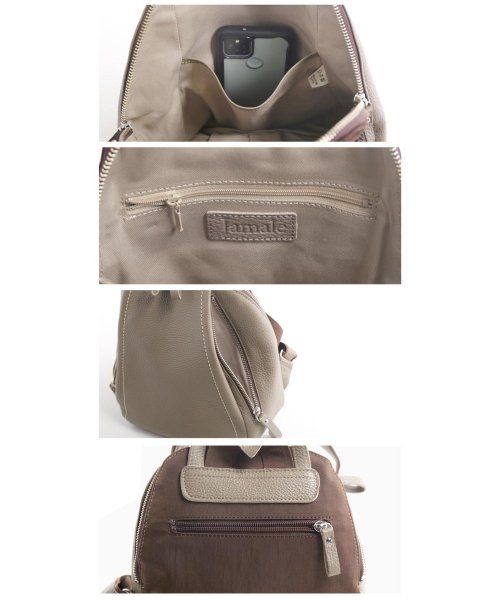 [Jamale]牛革レザーリュック日本製 