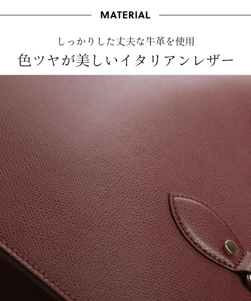 sankyoshokai(サンキョウショウカイ)/[MY BEST BAG]牛革レザー大容量ハンドバッグイタリア製/img02