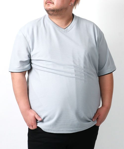 MARUKAWA(大きいサイズのマルカワ)/【DISCUS】ディスカス 大きいサイズ 半袖 Vネック Tシャツ ワッフル 無地 吸汗速乾 抗菌防臭 Tシャツ メンズ スポーツ/img19