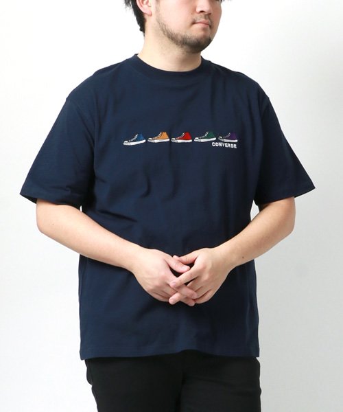 MARUKAWA(大きいサイズのマルカワ)/【CONVERSE】コンバース 大きいサイズ 半袖 シューズ 刺繍 Tシャツ メンズ 2L 3L 4L 5L/img15