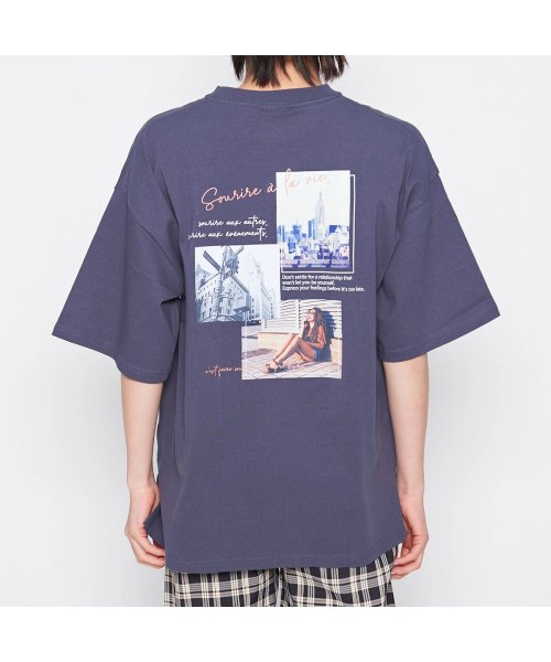 Spiritoso(スピリトーゾ)/フォトプリント刺繍ロゴTシャツ/img05