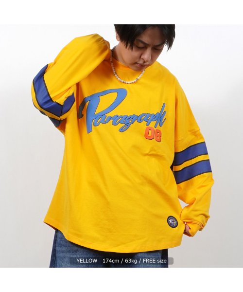 1111clothing(ワンフォークロージング)/パラグラフ tシャツ 長袖 ロンt トップス 正規品 ◆Paragraph Rugby Team LS T－shirt ◆ 有名 ブランド tシャツ オーバーサ/img11