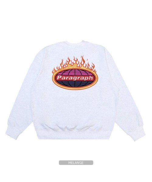1111clothing(ワンフォークロージング)/パラグラフ スウェット トップス 長袖 正規品 ◆Paragraph Fire Embroidery Sweatshirt ◆ 有名 ブランド トレーナー オー/img11