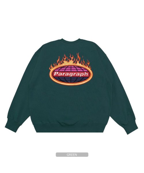 1111clothing(ワンフォークロージング)/パラグラフ スウェット トップス 長袖 正規品 ◆Paragraph Fire Embroidery Sweatshirt ◆ 有名 ブランド トレーナー オー/img15