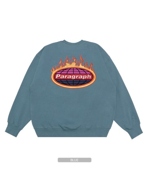 1111clothing(ワンフォークロージング)/パラグラフ スウェット トップス 長袖 正規品 ◆Paragraph Fire Embroidery Sweatshirt ◆ 有名 ブランド トレーナー オー/img19