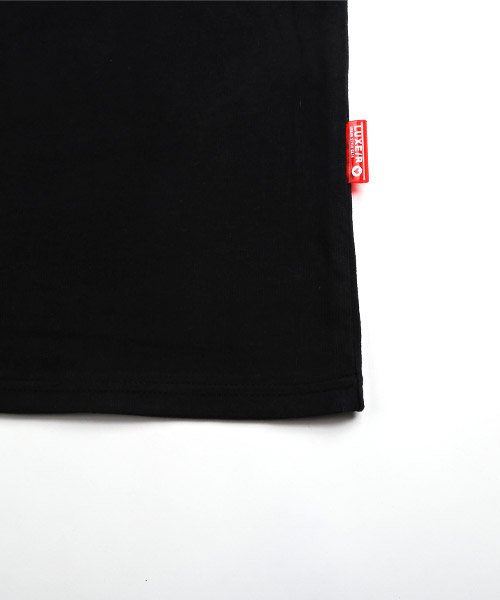 LUXSTYLE(ラグスタイル)/LUXE/R(ラグジュ)PUレザーボックスロゴ刺繍Tシャツ/Tシャツ メンズ 半袖 ロゴ 刺繍 PUレザー クルーネック/img16