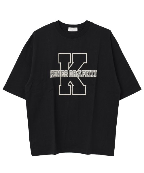 KENES GRAFFITI(ケネスグラフィティ)/KロゴプリントTシャツ/img07