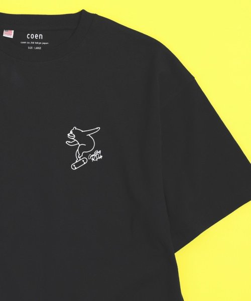 coen(コーエン（キッズ）)/【ユニセックス】スケボーコーエンベアプリントTシャツ/img04