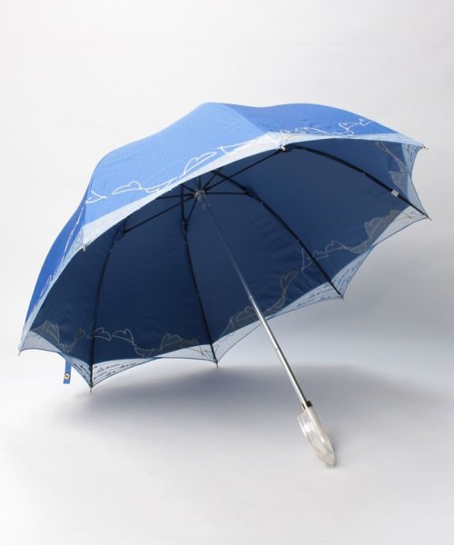 LANVIN en Bleu(umbrella)(ランバンオンブルー（傘）)/晴雨兼用日傘　ドビーオーガンジー刺繍/img01
