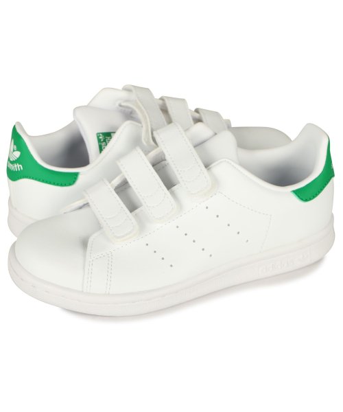 Adidas(アディダス)/アディダス オリジナルス adidas Originals スタンスミス スニーカー キッズ ベルクロ STAN SMITH CF C ホワイト 白 FX753/img06