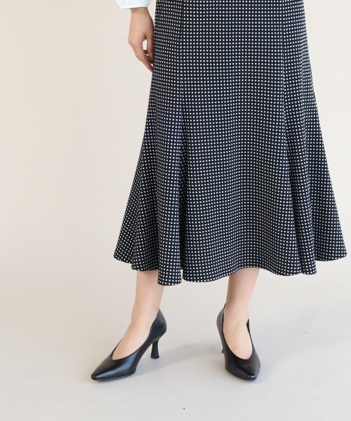 Fennel 手洗い可 マーメイドラインドットスカート ヴァン Vin Magaseek