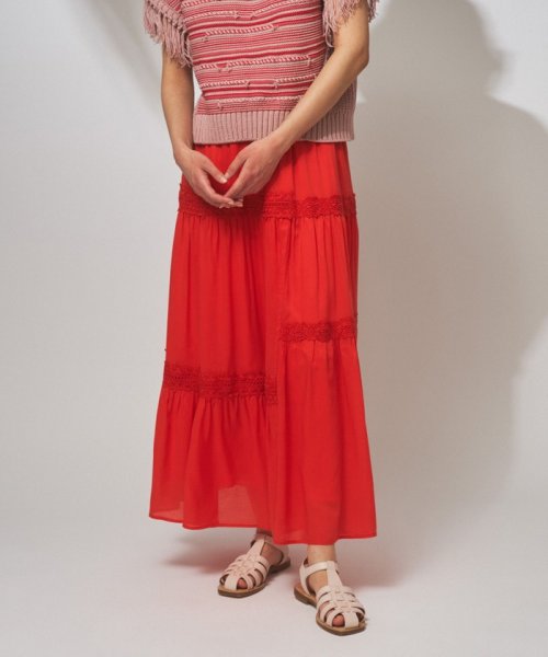 ランダムレースマキシスカート(504647305)｜阪急百貨店公式通販サイト  