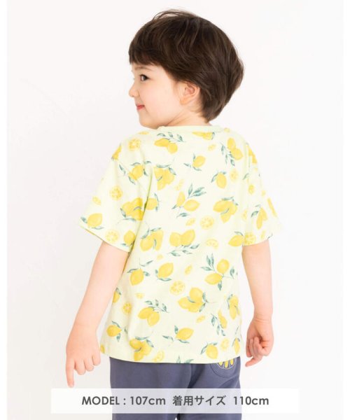 SLAP SLIP(スラップスリップ)/【 お揃い 】 レモン バナナ ロゴ サマー プリント Tシャツ (80~130/img01