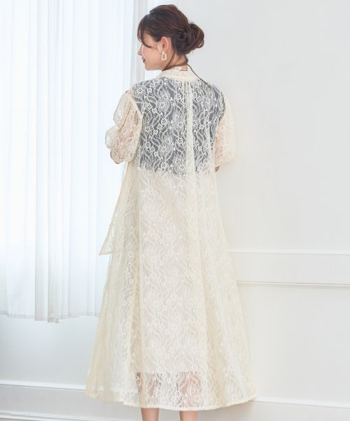 DRESS+(ドレス プラス)/パーティードレス ワンピース 総レース 結婚式 フォーマル　普段使い/img17