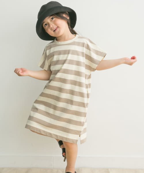 URBAN RESEARCH DOORS（Kids）(アーバンリサーチドアーズ（キッズ）)/FORK&SPOON　ボーダーカットソーワンピース(KIDS)/img01