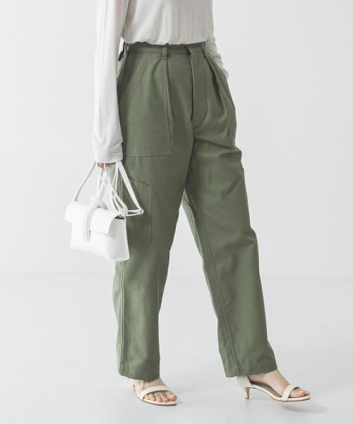 ユニセックス』バックサテンUTILITY TROUSERS by SHIOTA(504652667