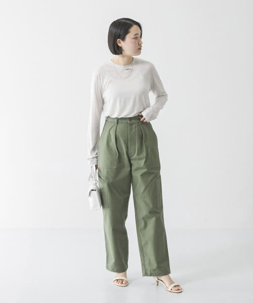 URBAN RESEARCH(アーバンリサーチ)/『ユニセックス』バックサテンUTILITY TROUSERS by SHIOTA/img17