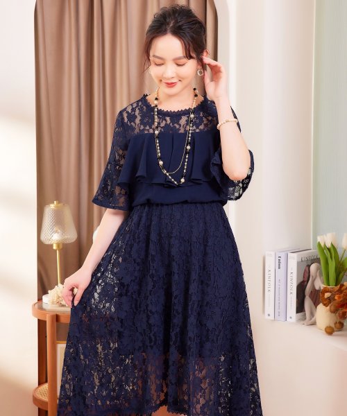 DRESS+(ドレス プラス)/パールネックレス ネックレス レディース ロング ゴールド フェイクパール 結婚式 大人 アクセサリー/img06