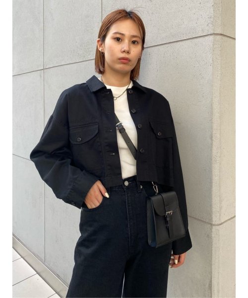 moussy(マウジー)/CROPPED OVER シャツ/img09