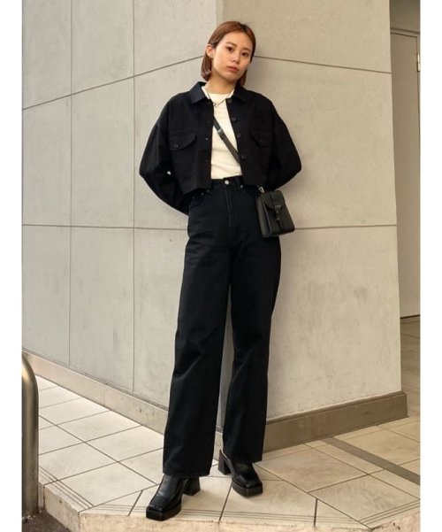 moussy(マウジー)/CROPPED OVER シャツ/img10