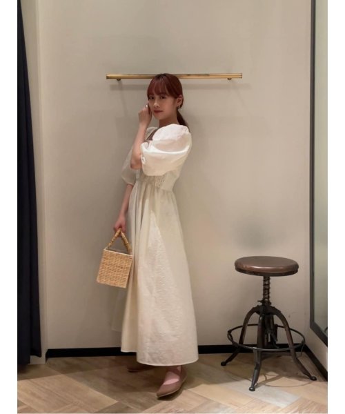 moussy(マウジー)/EYELET FLARE ドレス/img03