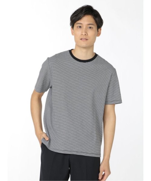 TAKA-Q(タカキュー)/【DRESS T－SHIRT】AIR SILKETE ボーダー柄 クルーネック 半袖 メンズ Tシャツ カットソー カジュアル インナー ビジネス ギフト プレ/img17