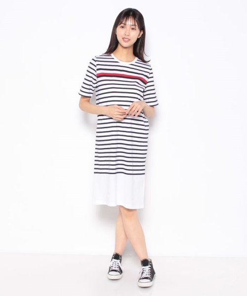 TOMMY HILFIGER(トミーヒルフィガー)/ボーダークルーネックショートワンピース/img03