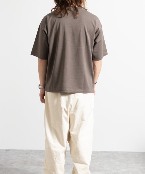 Nylaus(ナイラス)/カレッジロゴ 5分袖ポンチTシャツ/img02