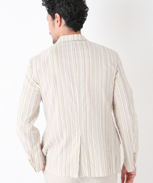 Men's Bigi(メンズビギ)/マルチタックストライプジャケット fabric made in japan/img06