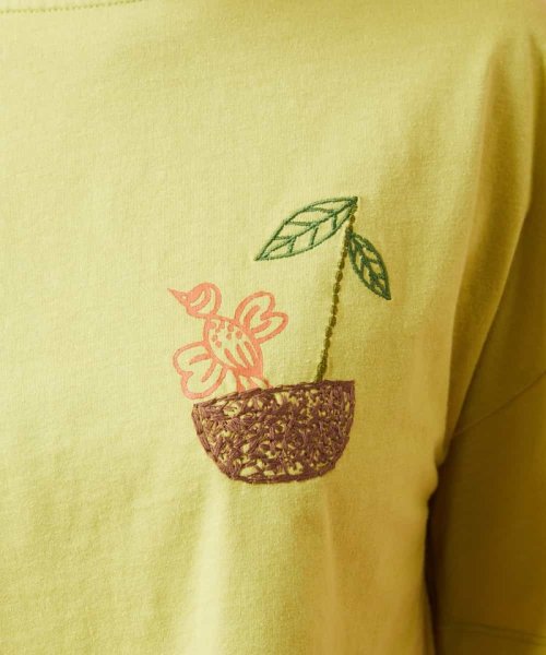 Jocomomola(ホコモモラ)/Divertida ワンポイント刺繍Tシャツ/img04