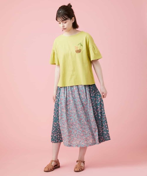 Jocomomola(ホコモモラ)/Divertida ワンポイント刺繍Tシャツ/img08