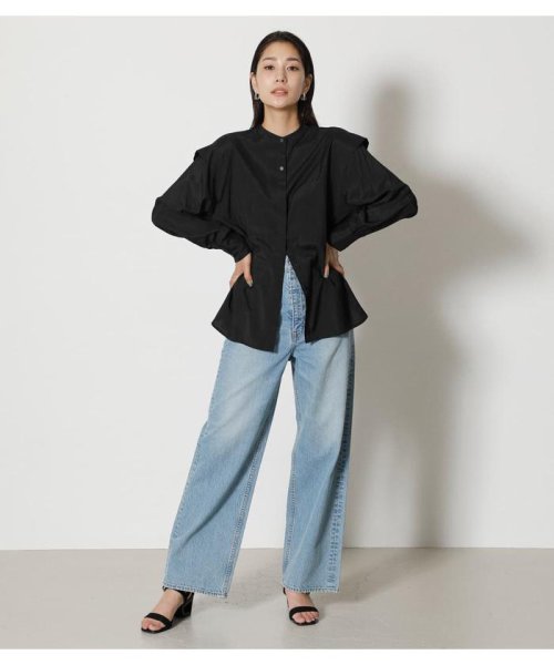 AZUL by moussy(アズールバイマウジー)/SHOULDER TUCK PUFF BLOUSE/img12