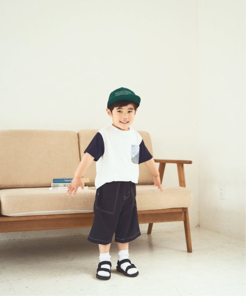 ikka kids(イッカ　キッズ)/【キッズ】COLORイージーハーフパンツ A（100〜160cm）/img03