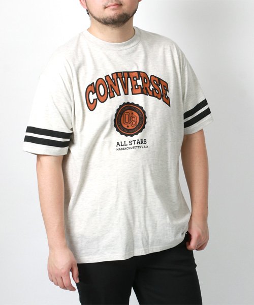 MARUKAWA(大きいサイズのマルカワ)/【CONVERSE】コンバース 大きいサイズ 半袖 袖 ライン プリント Tシャツ メンズ カジュアル /img13