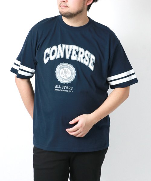 MARUKAWA(大きいサイズのマルカワ)/【CONVERSE】コンバース 大きいサイズ 半袖 袖 ライン プリント Tシャツ メンズ カジュアル /img16