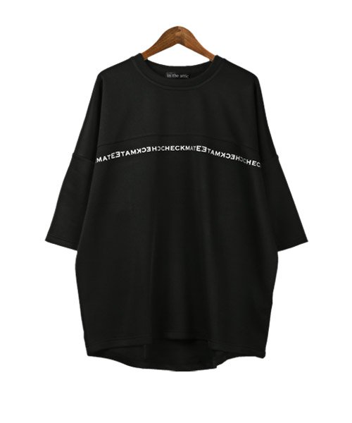 LUXSTYLE(ラグスタイル)/TPUポンチ切替バックプリント半袖ビッグTシャツ/Tシャツ メンズ 半袖 ポンチ バックプリント ロゴ/img05