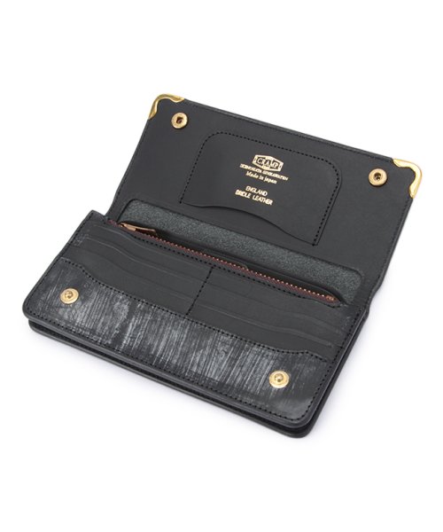 クランプ 財布 長財布 ロングウォレット メンズ レディース ブランド ブライドルレザー 本革 池之端銀革店 Cramp CR－901 クランプ CR－901 P2174757548(16830円)