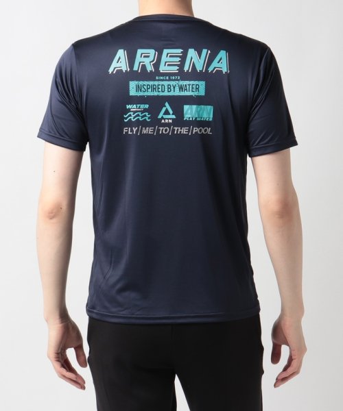 arena (アリーナ)/【水陸両用 UNDER THE SUN】アリーナロゴTシャツ（UV/吸汗速乾/ストレッチ）【アウトレット】/img02